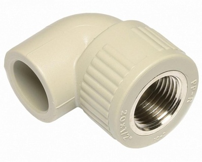 Колено  20*1/2"вн.рез. серый (10/150) ПРО АКВА (PA26008PG)