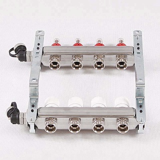 Коллектор нерж. с расходомерами 1"х3/4" на  4 выхода (450I4304(R) Uni-Fitt 