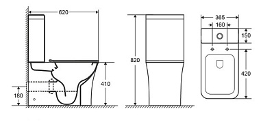 Унитаз-компакт Cerutti SPA "MARMOLADA" белый безободковый сид.дюропл. м/лифт CT7777 АКЦИЯ!!