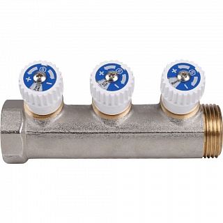 Коллектор распределительный 3/4 3 контура 1/2 (SMB 6851 341203) STOUT