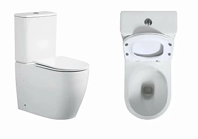 Унитаз-компакт Cerutti SPA "VINCE Tornado" безободковый сид.дюропл. м/лифт CT10373