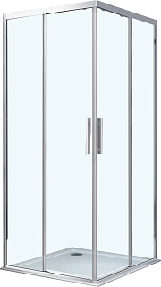 Ограждение душевое VINCEA Soft 900*900 хром/прозрачное 6мм Easy Clean  VSS-3SO900CL