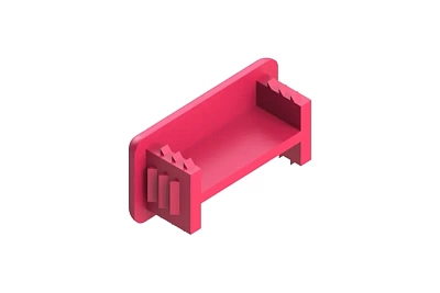 Заглушка для профиля TEC SC 41*21мм (200/50 шт/кор) (09379004)