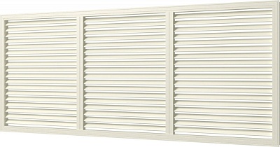 Решетка радиаторная П60150Р 600х1500 слон.кость (5)