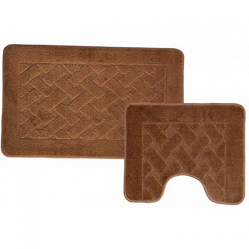 Набор ковриков (2 предмета) КЛАССИК квадраты 55х90+45х55 (00285)