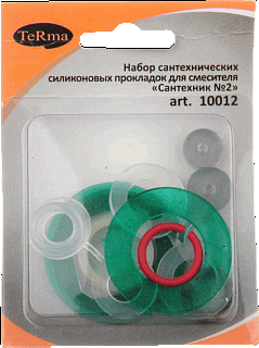 Набор прокладок Сантехник №2 д/смесителя (3-0002)