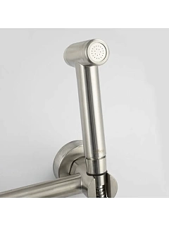 GFmark Смеситель гигиенический настенный САТИН из нержавеющей стали (2048) 