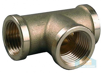 Тройник 1 1/2" г/г/г ник. GF (12/1) (SFT-0020-000112)