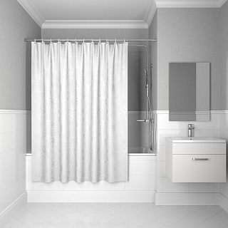 Штора для ванной комнаты, IDDIS, 180*180 см, полиэстер, B58P118i11 (12501)