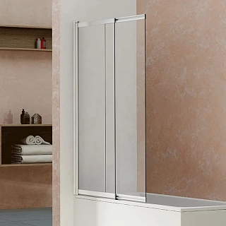 Шторка д/ванны Vincea VSB-1E100CL, 1000*1450, профиль хром, стекло прозрачное