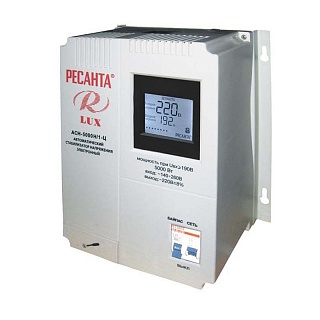 Стабилизатор Ресанта  АСН-5000 Н/1-Ц  Lux