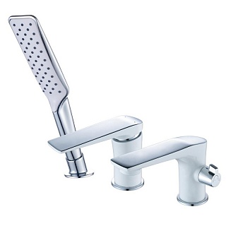 Смеситель врезной на борт ванны 3 отверстия "ALLEGRO" (LM5945CW) LEMARK 