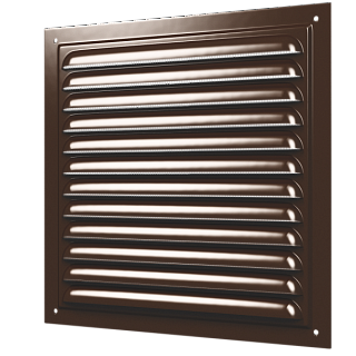 Решетка 2525МЭ AL BROWN 250х250 (100)