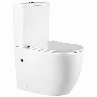 Унитаз-компакт безободковый Vincea "Evo" белый .сиденье slim м/л  VT2-34 (VT2B-34 + VT2T-34)