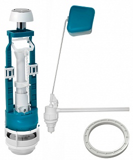 Арматура д/унитаза 1/2" боковая подводка, кнопка хром, ИНКОЭР ( И-СБкпм-Бм-А-В Р) (433120)