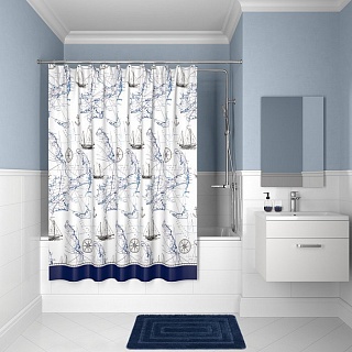Штора для ванной комнаты, IDDIS, 200*180 см, полиэстер, Promo ,B16P218i11 (10259)