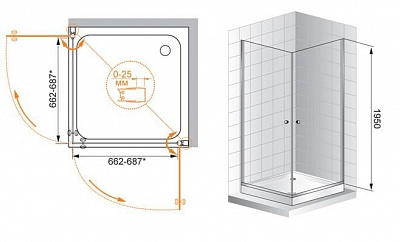 ДУШЕВОЙ УГОЛОК CEZARES TRIUMPH-A-2 90-C-Cr