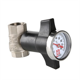 Кран шаровой c термометром, 1/2" (VT.808.N.04) VALTEC