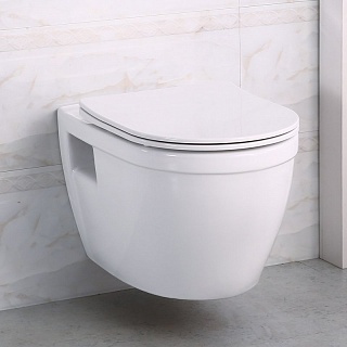 Унитаз подвесной Belbagno "LOTO" безободк. с сид. м/л (BB070CHR + BB070SC)/BB070CHR/SC) 