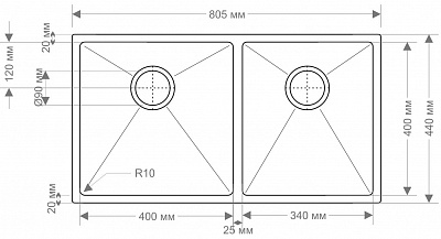 Кухонная мойка Seaman Eco Marino SME-805R