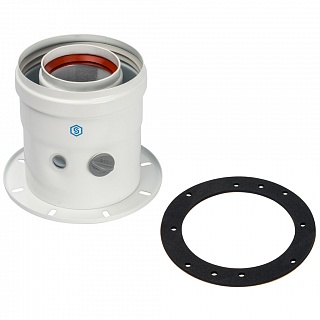 Элемент дымохода DN60/100 адаптер верт. коакс. SCA-6010-240100 STOUT (Bosch-Buderus)