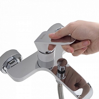 Смеситель для ванны, белый/хром, Calipso, IDDIS, CALSB00i02WA