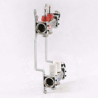 Коллектор нерж. с расходомерами 1"х3/4" на  2 выхода (450I4302(R)) Uni-Fitt 