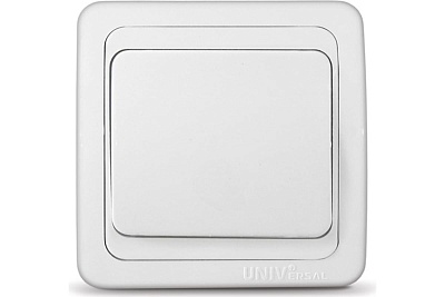 Выключатель 1-кл. СП Валери 10А IP20 бел. UNIVersal B0021 (75133)