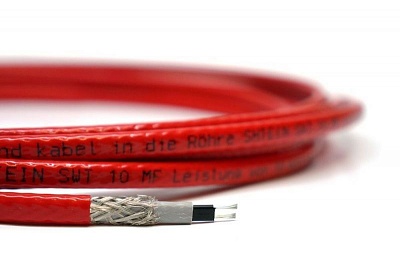 Кабель саморег. нагревательный в трубу 16-2 SRFs СR FINE KOREA красный для  питьевой воды 16Вт/м, max65/85*С, max150м,~220В 