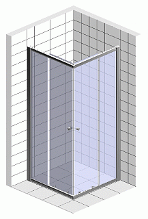 Ограждение душевое BELBAGNO UNO-195-A-2-90-P-Cr стекло текстурированное (без поддона)