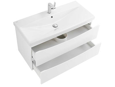 Комплект мебели 80 "MARINO-CER" MARINO-CER-800-2C-SO-BO-P белый 2ящ. BelBagno (ум.BB0322-80-LVB)