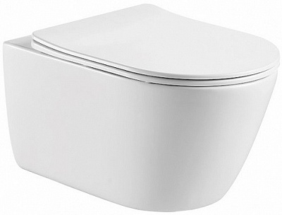 Унитаз подвесной AQUATEK БЕТТА безободковый сид.slim с м/л  AQ1253W-00