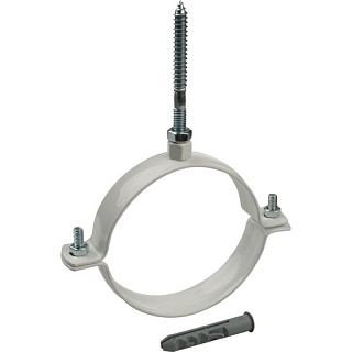 Хомут крепления к стене d 80	мм (Белый) TR.8080 																			