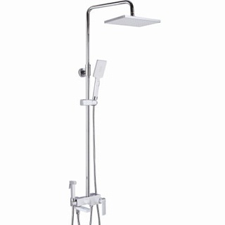 Душ. система ROSE белый/хром с изливом R1436F