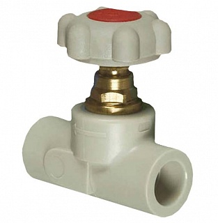 Вентиль прямоточный пласт. д.25 FV-Plast (20/1)