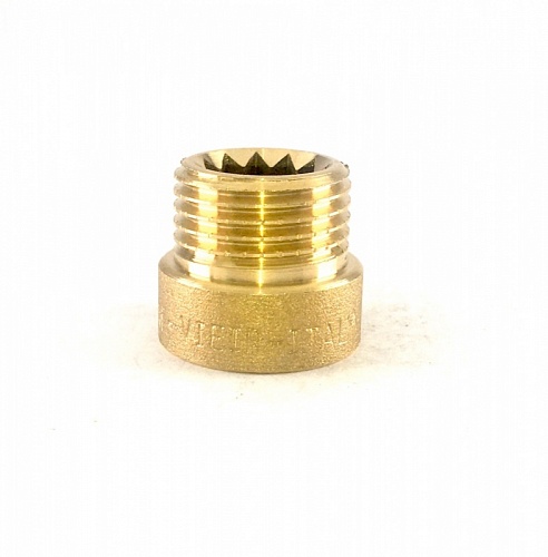 Гайка удл. 1/2"  15мм  Латунь VIEIR SA15
