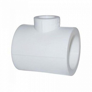 Тройник редуцир. 110*50*110 белый (1/2) ПРО АКВА (РА14586)