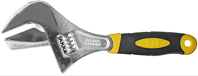 Ключ разводной Техно 250мм/52мм (70190) FITузкие+ переставные губки, увелич. захват