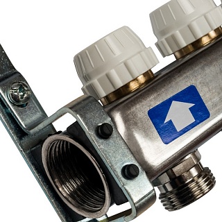 Коллектор 7-вых. нерж.ст. с расходомер. (SMS 0927 000007) STOUT