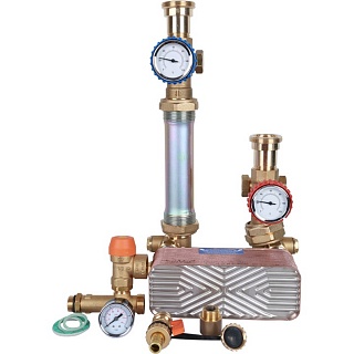 Группа насосная с теплообменником 28 пластин, без насоса в теплоизоляции (SDG-0038-282501) STOUT