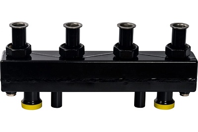 Коллектор распределительный 2 контура с гидравлическим разделителем DN25 (SDG-0018-004002) STOUT