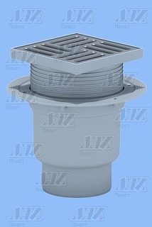 Трап верт Ду-110 с рег.нерж.решеткой 15*15  АниПласт TА1712 (6)