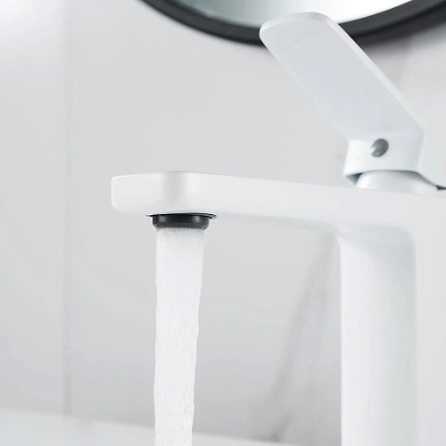 Смеситель д/раковины SHEVANIK белый мат. S9901C