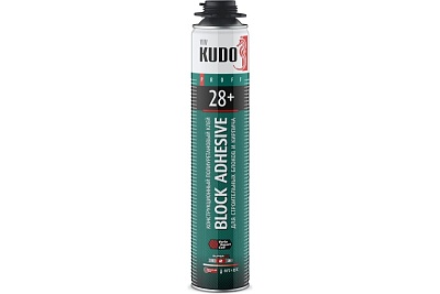 Клей полиуретан профи KUDO Proff Block Adhesive 28+ (пист.) (1000мл.) (12) (KUPP10UABL)  ВЫГОДА
