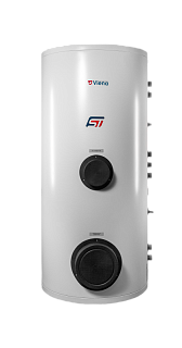 Бойлер Viena ST 400D (напольный, нерж. сталь 316, 2 змеевика 39+50Квт, фланец для прочистки)