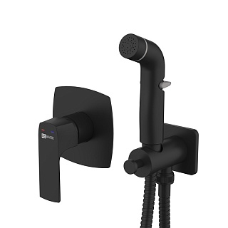 Смеситель с гигиеническим душем встраиваемый "URSUS" (LM7219BL) черный LEMARK ВЫГОДА!!