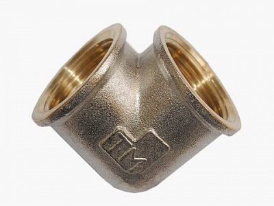 Уголок 1" г/г  латунь никель  LD (16)