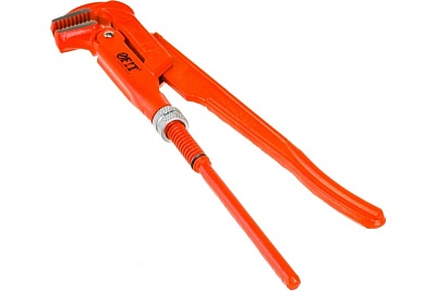 Ключ трубный газовый CrV Профи тип L (300мм,90гр, 1") 70401 FIT