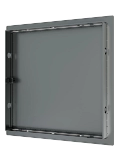 Сантехнические люки L2020N GRAY с магн. замком 200х200 (222х222) с фланцем (24)