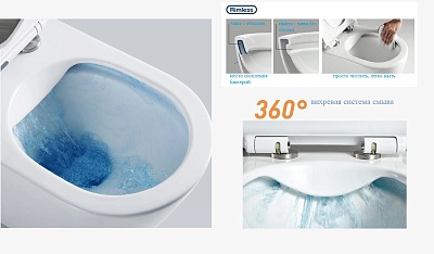 Унитаз подвесной Cerutti SPA "NEMO Aria PP" безободковый сид.пластик м/лифт CT9753  АКЦИЯ!!